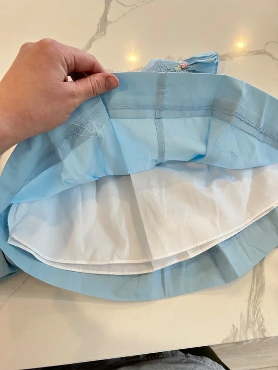 Smocked two piece skirt set 12 months - Picture 6 of 7